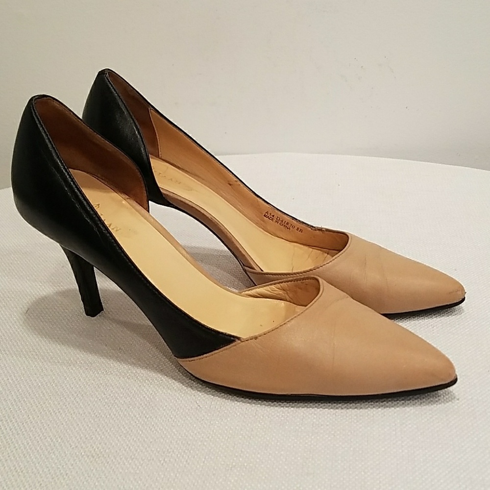 Cole Haan Women's Black Cream Pumps Size 8 B